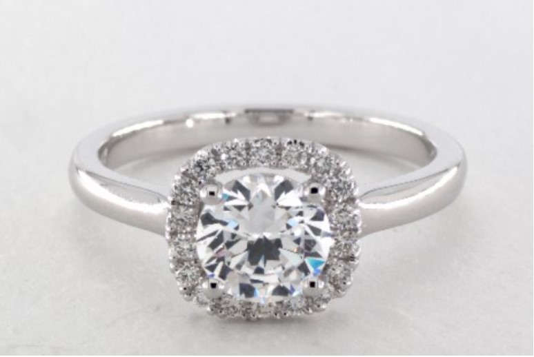 14K White Gold Tamara Engagement